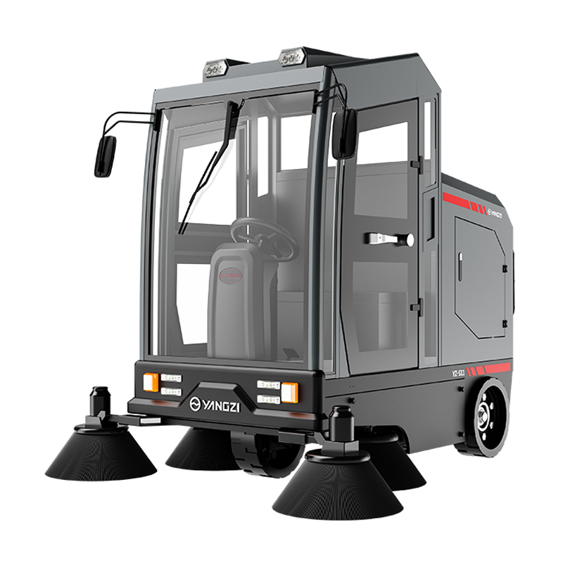 Yangzi Industry Commercial Battery Powered Large Hopper Floor Sweeper Ride on Electric Floor Sweeper
